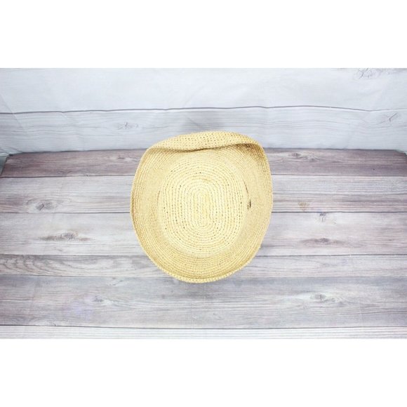 The SCALA Collection Natural Raffia Straw Drawstring Roll Brim Sun Hat Size OS - Picture 4 of 11